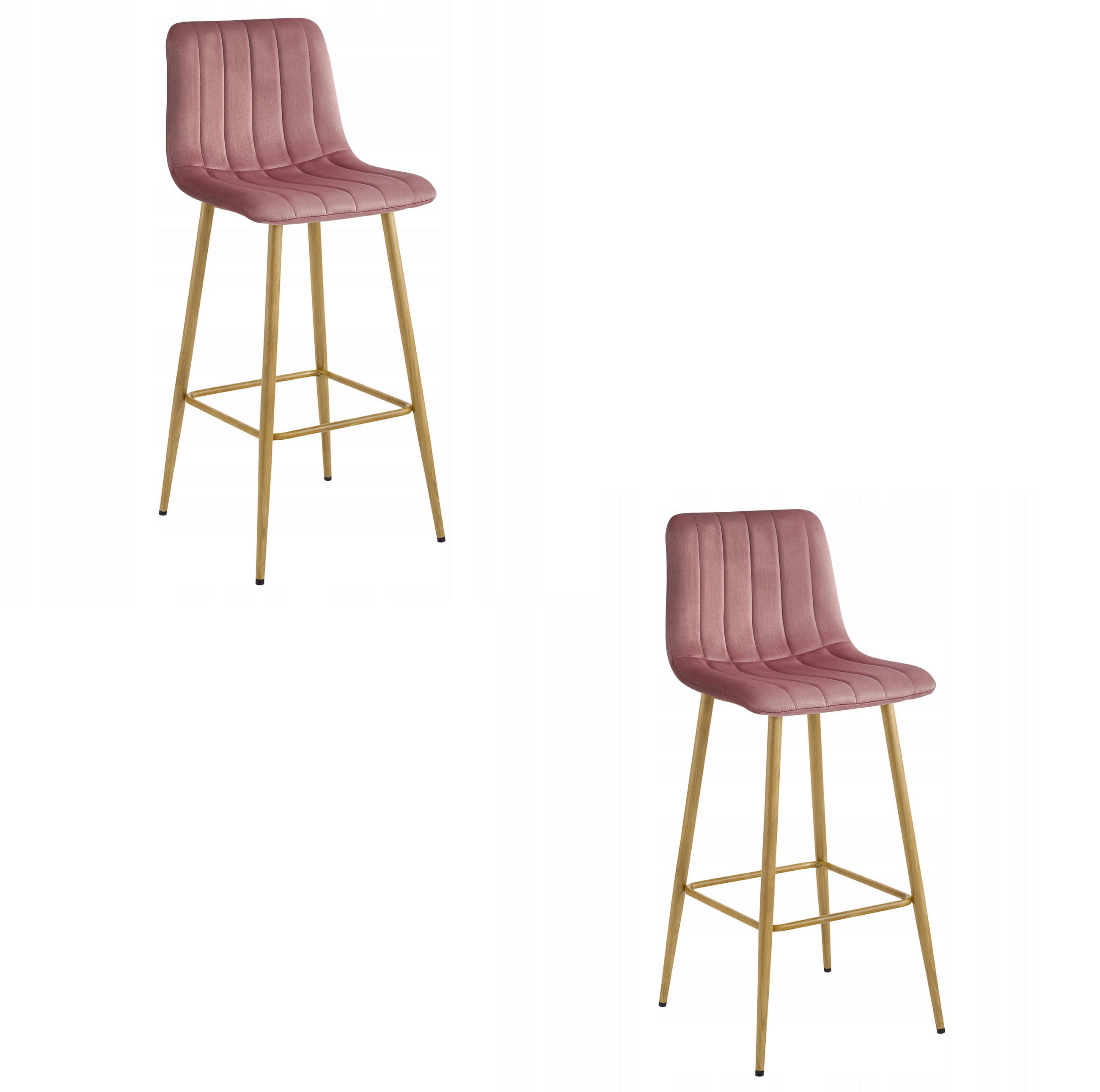 XXXLutz Barhocker Dunkelrosa 43x56x49 cm