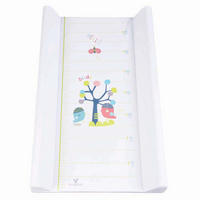 WICKELAUFLAGE Hello 50 x 80 cm weiß erhöhter Seitenrand, integriertes Maßband 10–70 cm, Rutschschutz - Weiß, Kunststoff (50/80cm) - Cangaroo