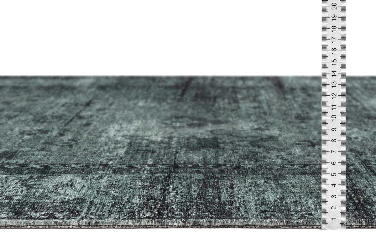 VINTAGE-TEPPICH Grün 80x150 cm - Grün, Textil (80/150cm) - Tesso Living