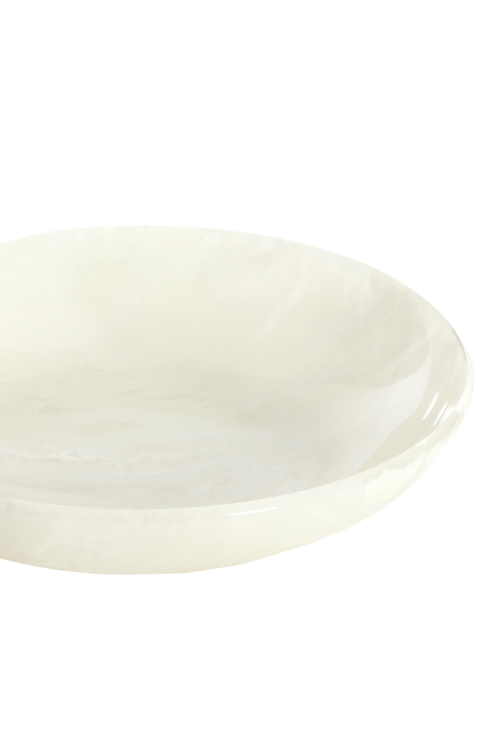 SCHALE Belawan Weiß Ø26/5 cm - Beige, Kunststoff (26/5cm) - Light & Living