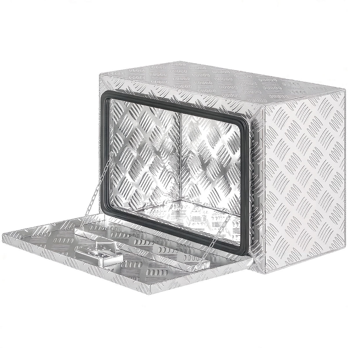 WERKZEUGKISTE ALUMINIUM 76 L für LKW und Pickup, mit Schloss, Silber - Silberfarben, Metall (35.5/40.6/60.9cm) - Novahome