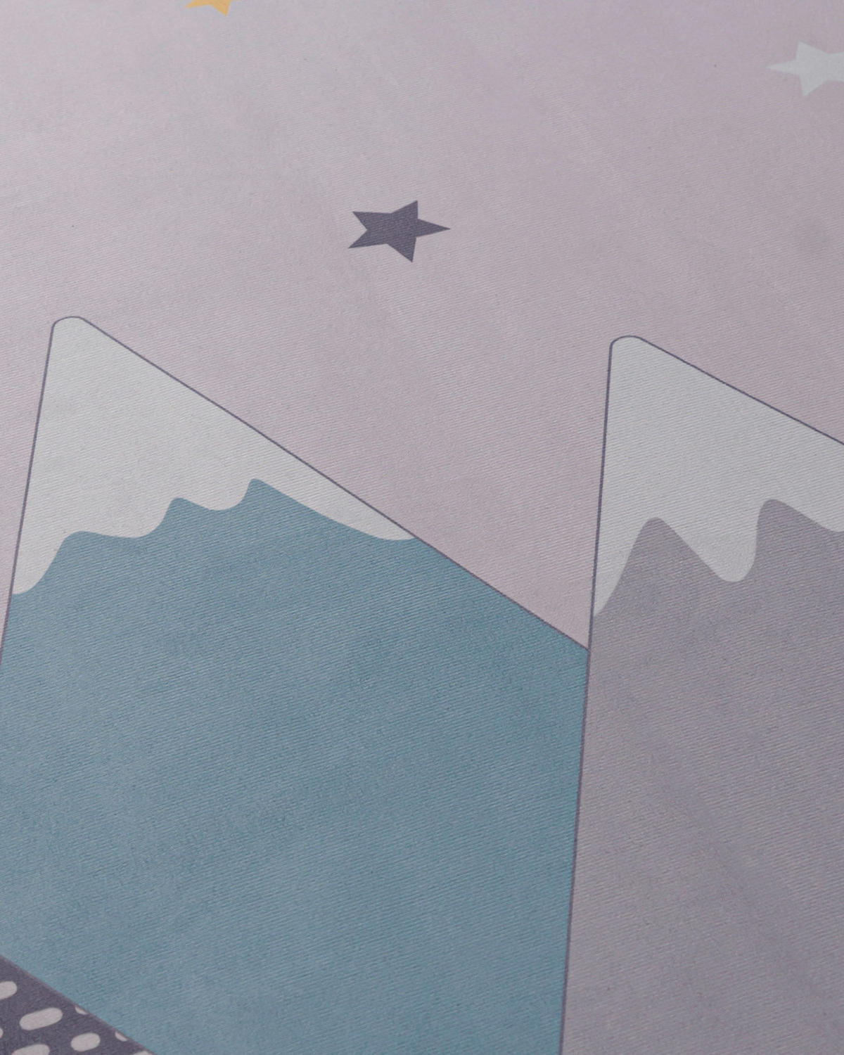 KINDERTEPPICH Bambini Picco Mazovia 120x160cm Blau Grau Berge Kurzflor - Blau, Textil (120/160cm) - Mazovia