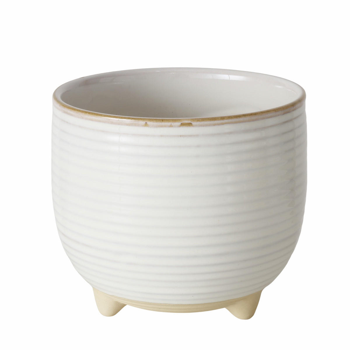 BLUMENTOPF Keramik Peronie Ø 17 cm - Weiß, Keramik (17/14.9cm) - Boltze Home