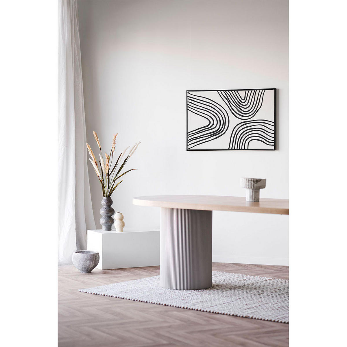 ESSTISCH, Solva, Sandfarben, MDF, 100 x 220 x 75 cm - Sandfarben, Holzwerkstoff (220/100/75cm) - ebuy24