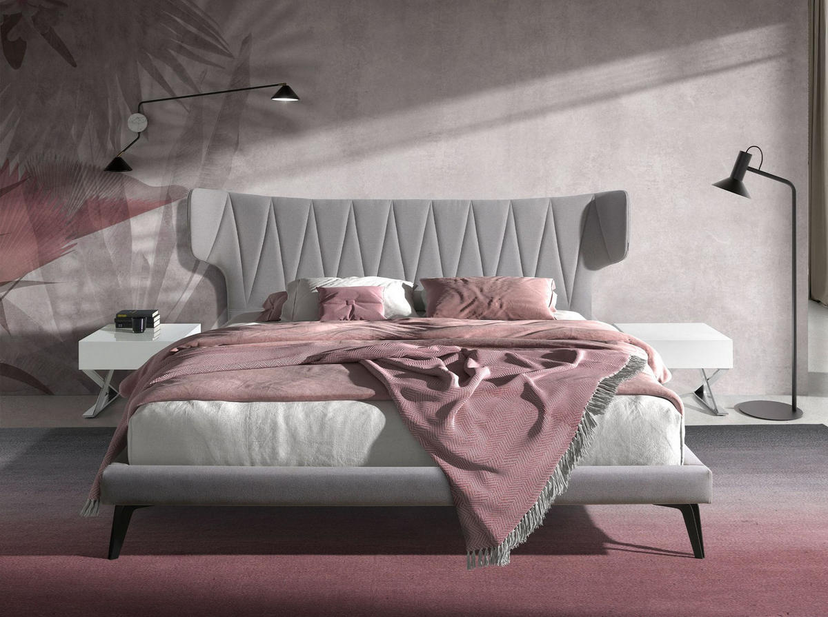 NACHTSCHRANK Nachttisch aus weißem Holz und verchromtem Stahl 50/48/38 cm - Edelstahlfarben/Weiß, Holz/Metall (50/38/48cm) - ANGEL CERDA