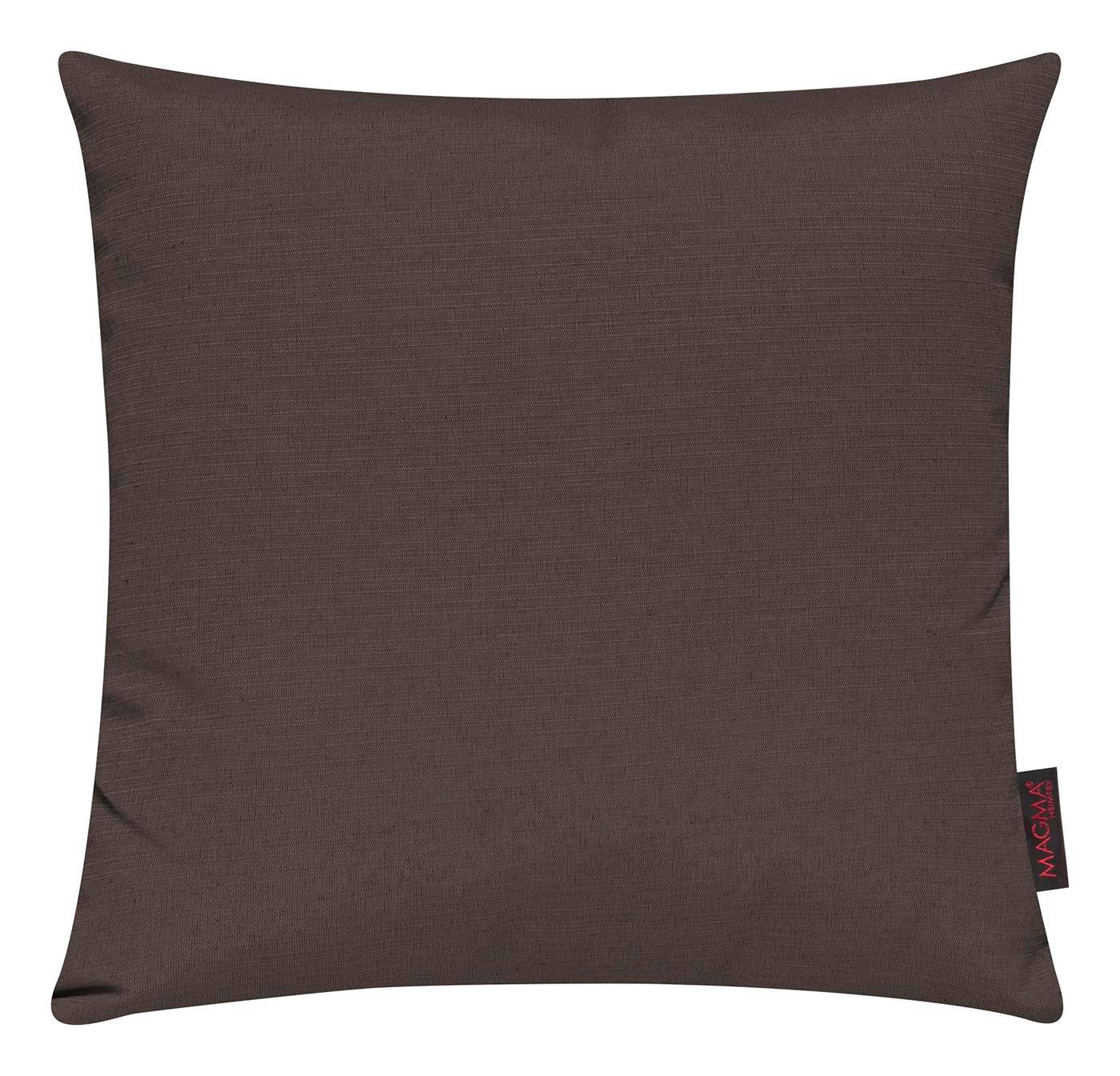 KISSENHÜLLE 2er Set Fino uni 40/40 cm - Braun, Textil (40/40cm) - Magma Heimtexx