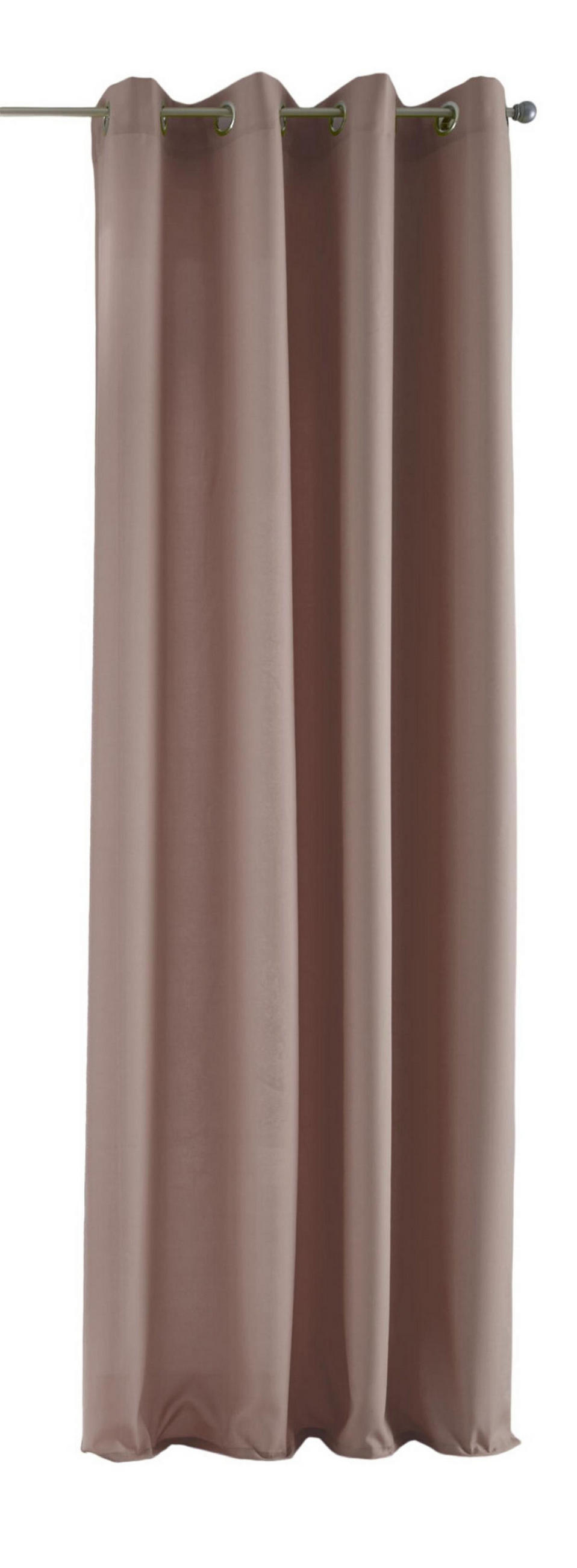 VORHANG PALERMO HxB 225x140 cm Taupe - Taupe, Textil (140/225/1cm) - Gardinenbox