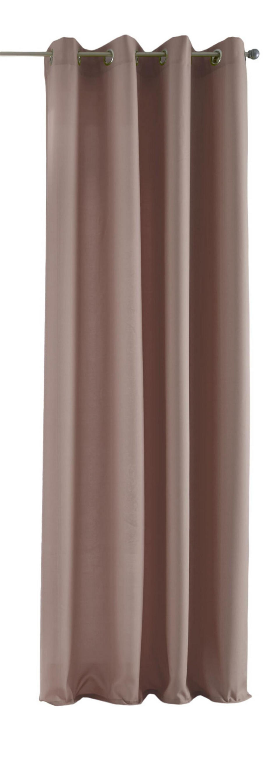 VORHANG PALERMO HxB 225x140 cm Taupe - Taupe, Textil (140/225/1cm) - Gardinenbox