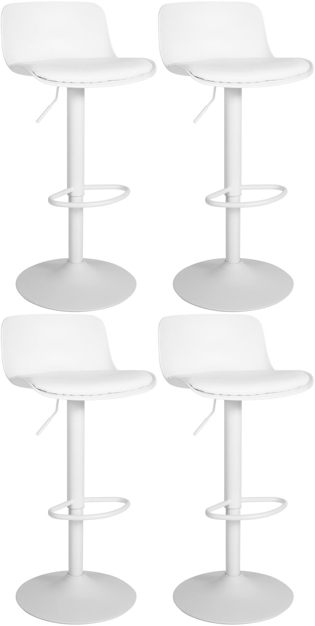 Deluke Barhocker Weiß 43.5x75x46 cm