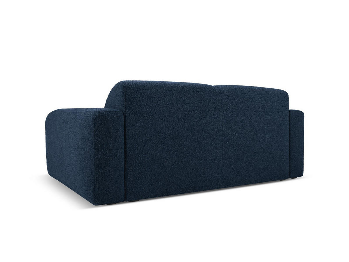 SOFA Molino aus Boucle dunkelblau 2 Sitzplätze - Dunkelblau, Textil (95/72/170cm) - Micadoni