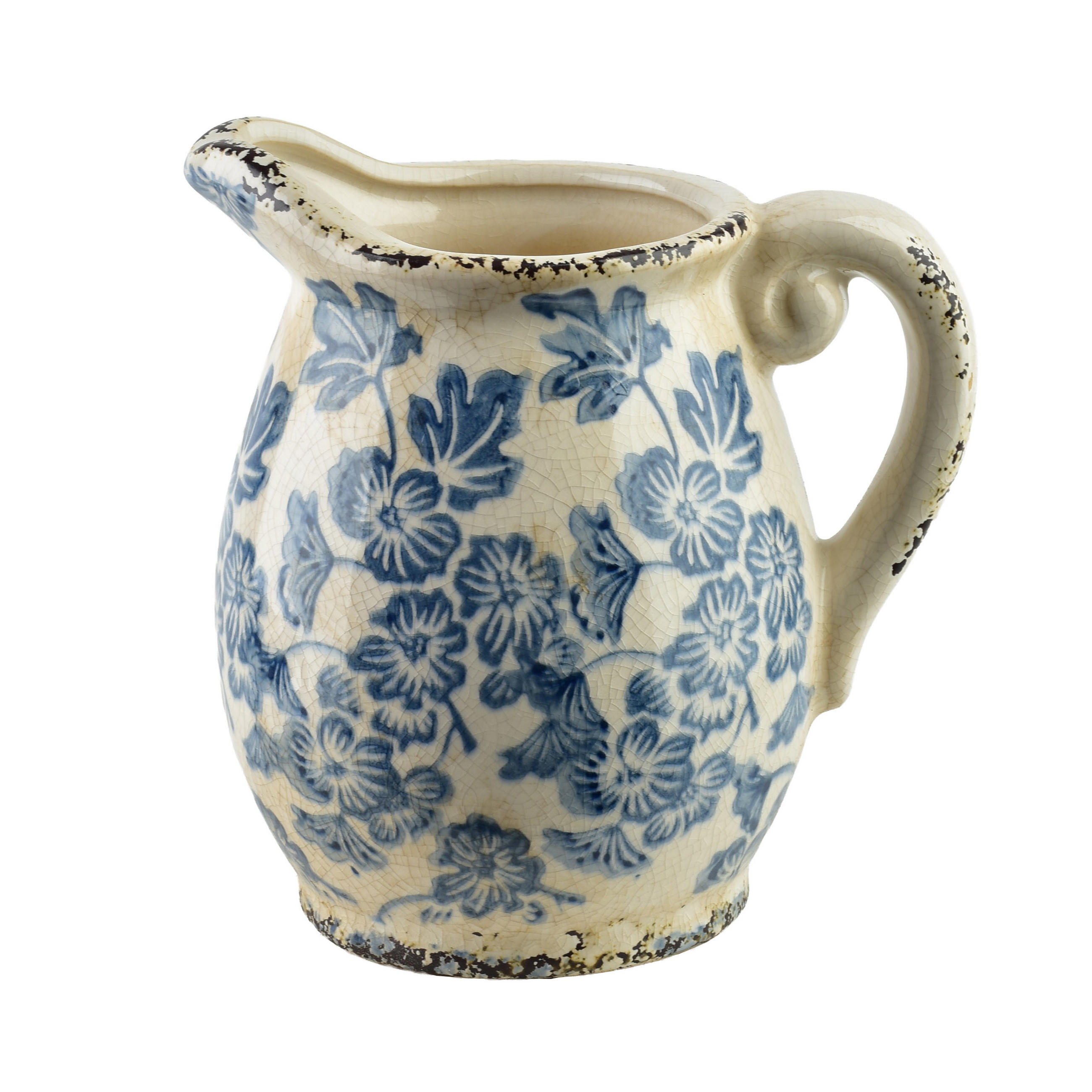 VASE Crockett 14/13/16,5cm - Blau, Keramik (17cm) - Mondex
