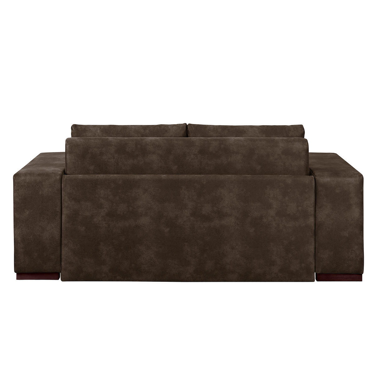SCHLAFSOFA mit XL Armlehne - Braun, Textil (196/90/90cm) - home24