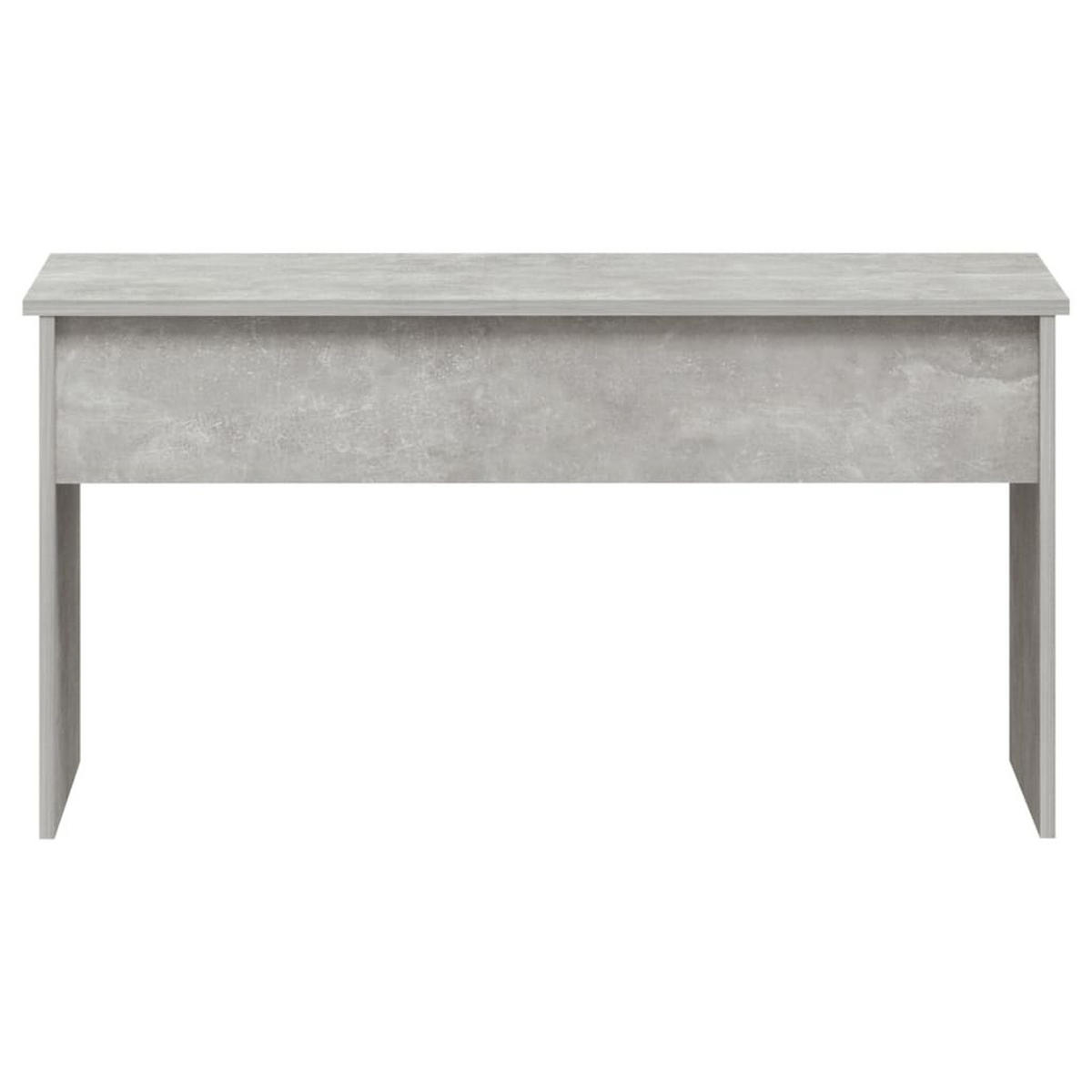 COUCHTISCH Betongrau 102x50,5x52,5 cm Holzwerkstoff - Grau, Holzwerkstoff (102/50.5/52.5cm) - furnicato