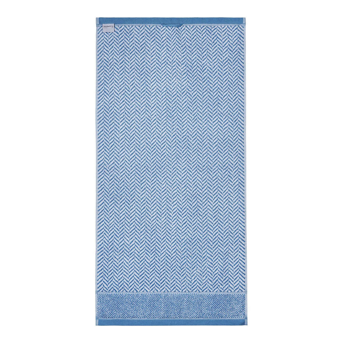 DUSCHTUCH 2er Set Italiana Blau - Blau, Textil (70/140cm) - Herzbach Home