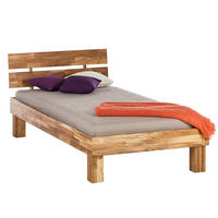 BETT - Massivholz - Eichefarben, Holz (100/200cm) - home24