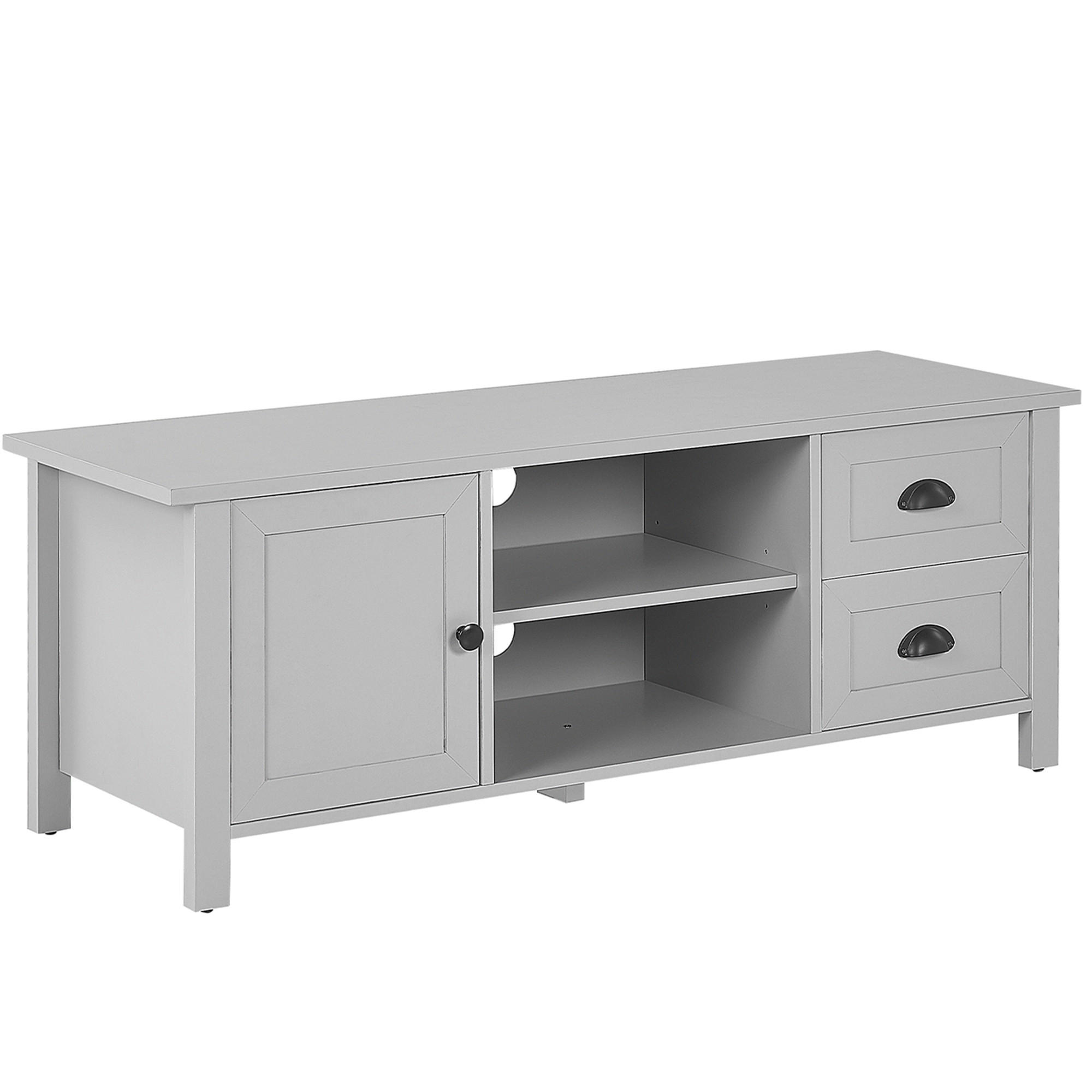 TV-MÖBEL Grau HONOLULU 42/120/46 cm - Grau, Holzwerkstoff (120/46/42cm) - Beliani