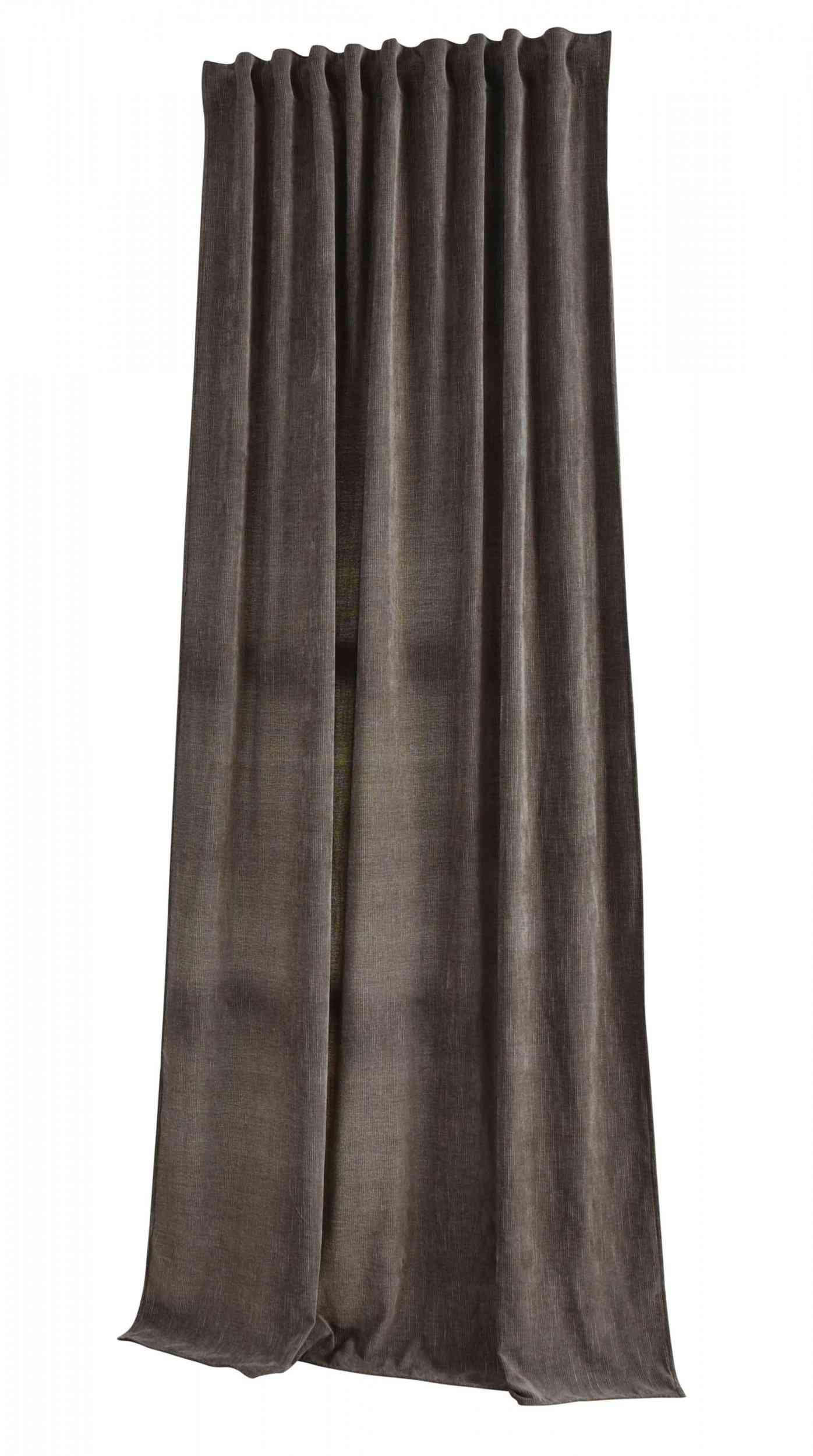 VORHANG LUREX HAVANNA HxB 245x135 cm Oliv Gold - Olivgrün, Textil (135/245cm) - Gardinenbox