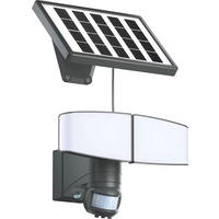 LED-SOLAR-STRAHLER - mit Bewegungsmelder und Dämmerungssensor für Innen und Außen, grau, 2er-Set - Grau, Kunststoff (15.5/24/18.2cm) - Northpoint