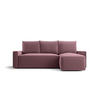 ECKSOFA mit Schlaffunktion SAVIO Poso 130 Rechts - Flieder, Textil (232/140cm) - Bedante