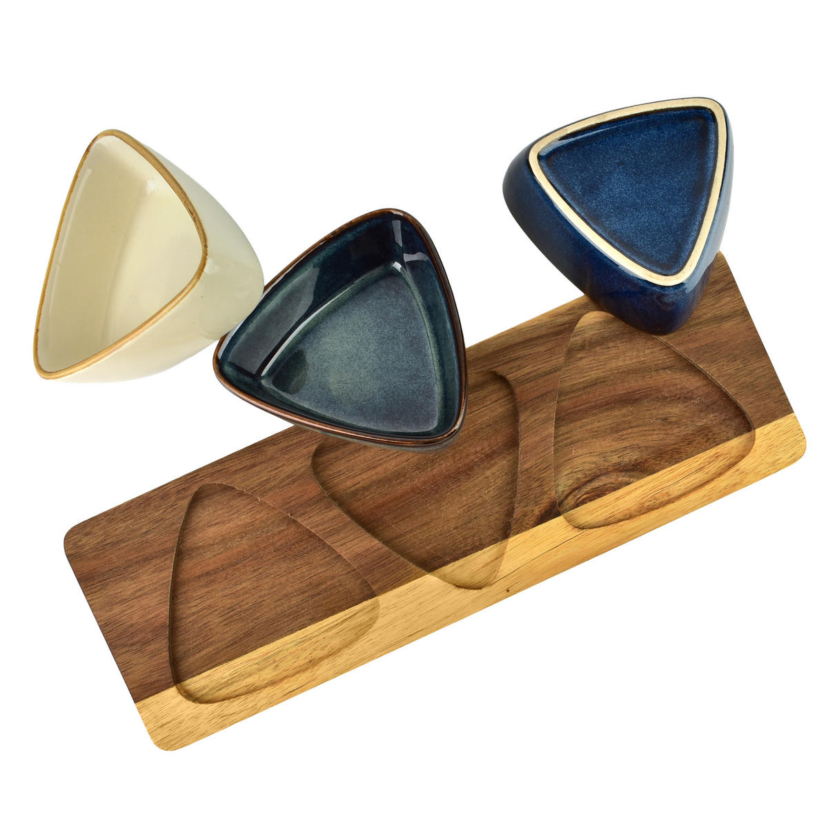 SERVIERSCHALEN Modern Kitchen Blau 28/9.5/5 cm Porzellan - Blau, Keramik (10/5/29cm) - Mondex