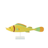 DEKOOBJEKT FISCH OMI - Multicolor, Holz (11/31/80cm) - J-Line