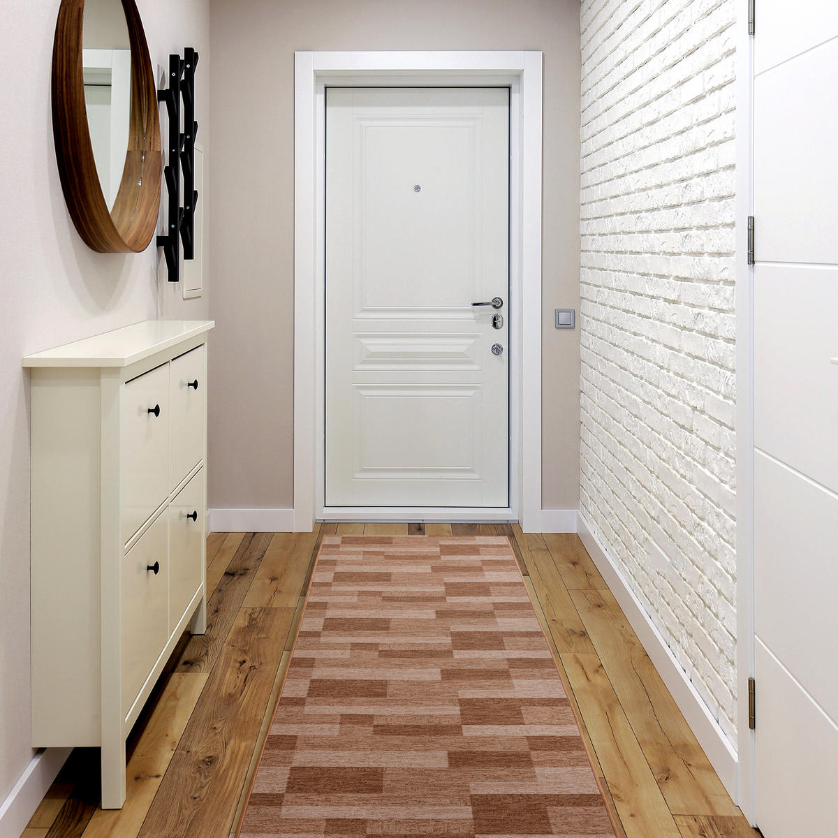 LÄUFER Antirutsch ICONA 100/400 cm - Beige, Textil (100/400cm) - rugsX