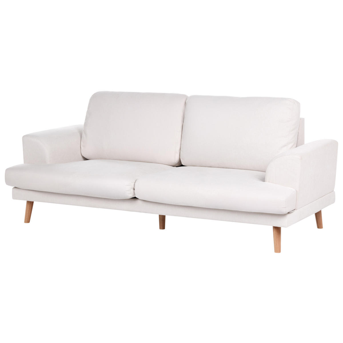POHOVKA 3-místná Látka Světle béžová Kildal - béžová, textil (214/90/96cm) - Beliani