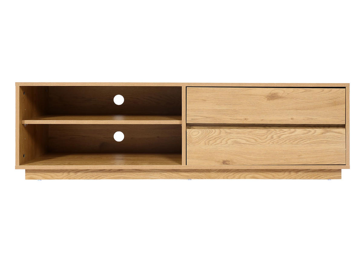 TV-RACK Eiche Dekor - Eichefarben, Holzwerkstoff (140/42/40cm) - MCW