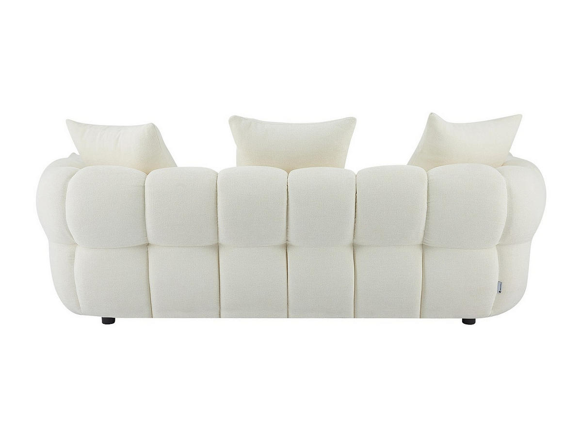 SOFA - 3 Personen - stoff - gebrochenes weiß Kimaca - Weiß, Textil (217/69/96cm) - Vente-Unique