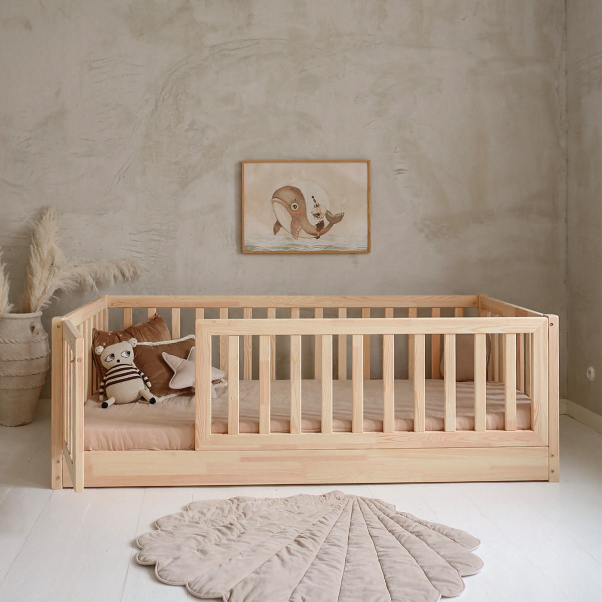 POSTEL 120/200 Bambino Přírodní dřevo - hnědá, dřevo (120/200cm) - Petits-meubles