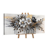 GEMÄLDE Glühen der Farben auf Keilrahmen 115x50 cm - Braun, Holz (115/50cm) - YS-art gallery