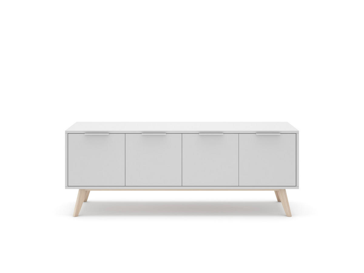 TV-STÄNDER Campus Weiß 140/40/53 cm - Weiß, Holz (40/53/140cm) - Calicosy