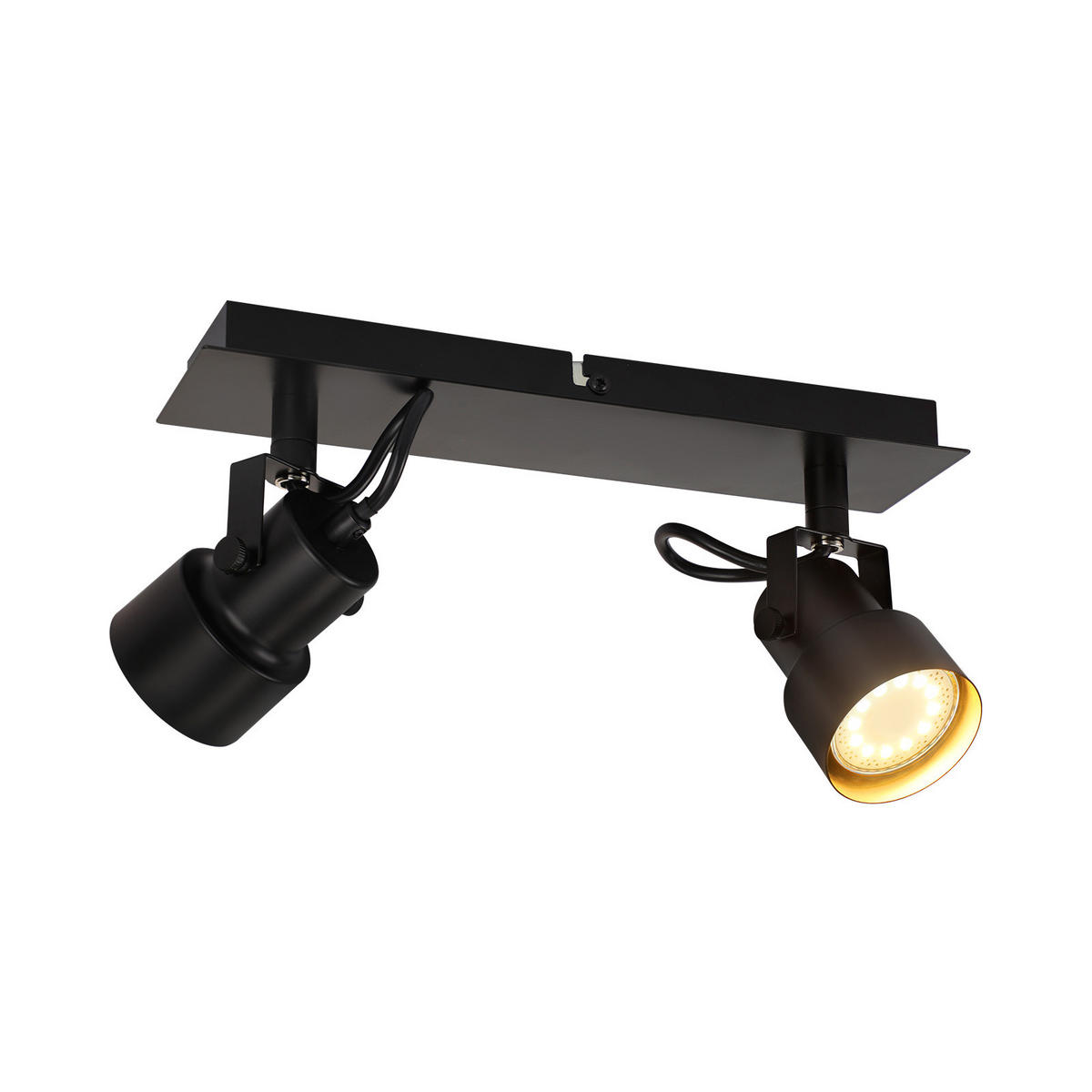 DECKENSTRAHLER Lichtfurt 7/10.5/28 cm - Schwarz, Metall (28/7/10.5cm) - ZMH