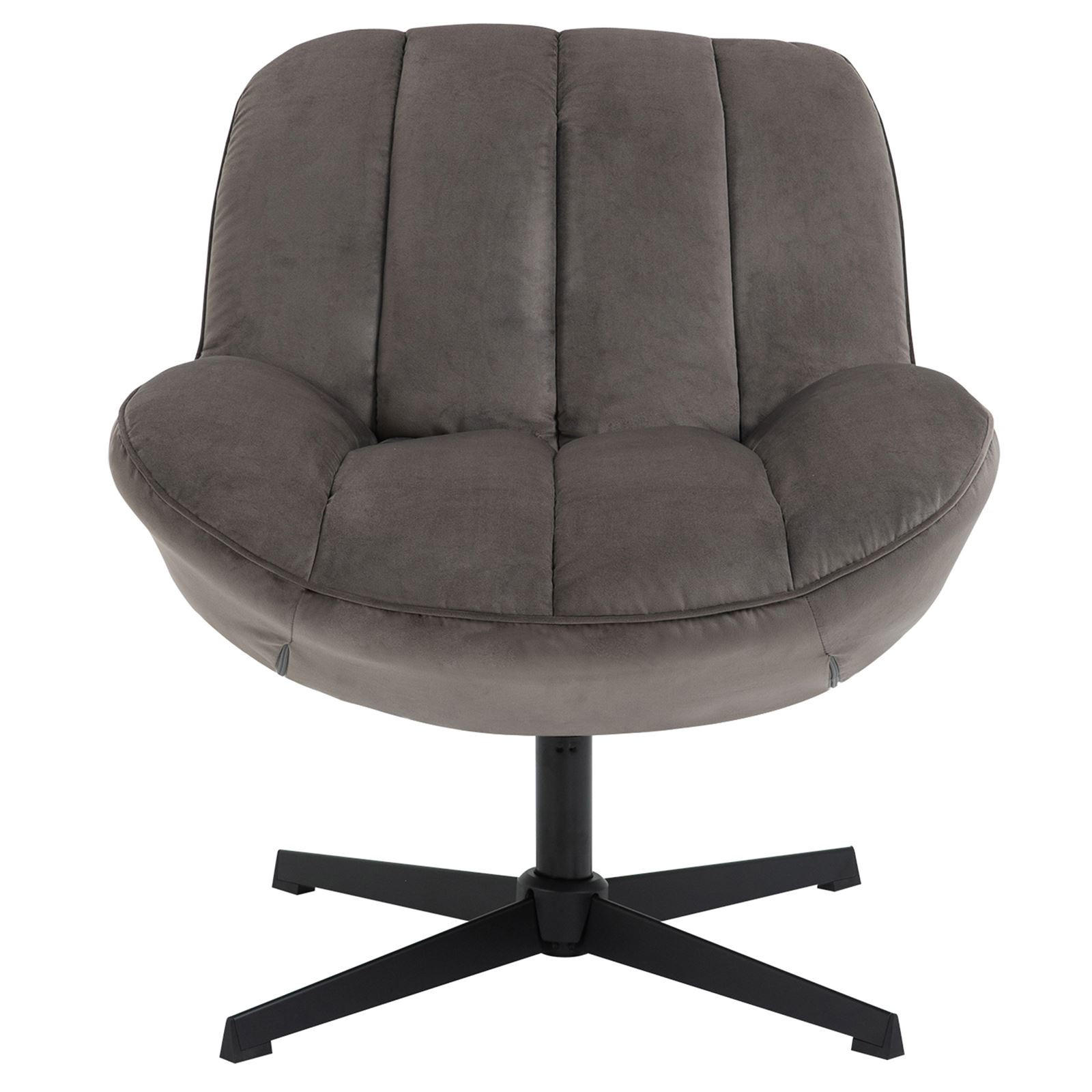 SESSEL TINOS - Dunkelgrau, Textil (72/78/75cm) - CARO-Möbel