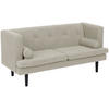 KINDERSOFA 2-Sitzer Keavy Flachgewebe creme - Creme, Kunststoff (102/57/34cm) - 58aufmkessel