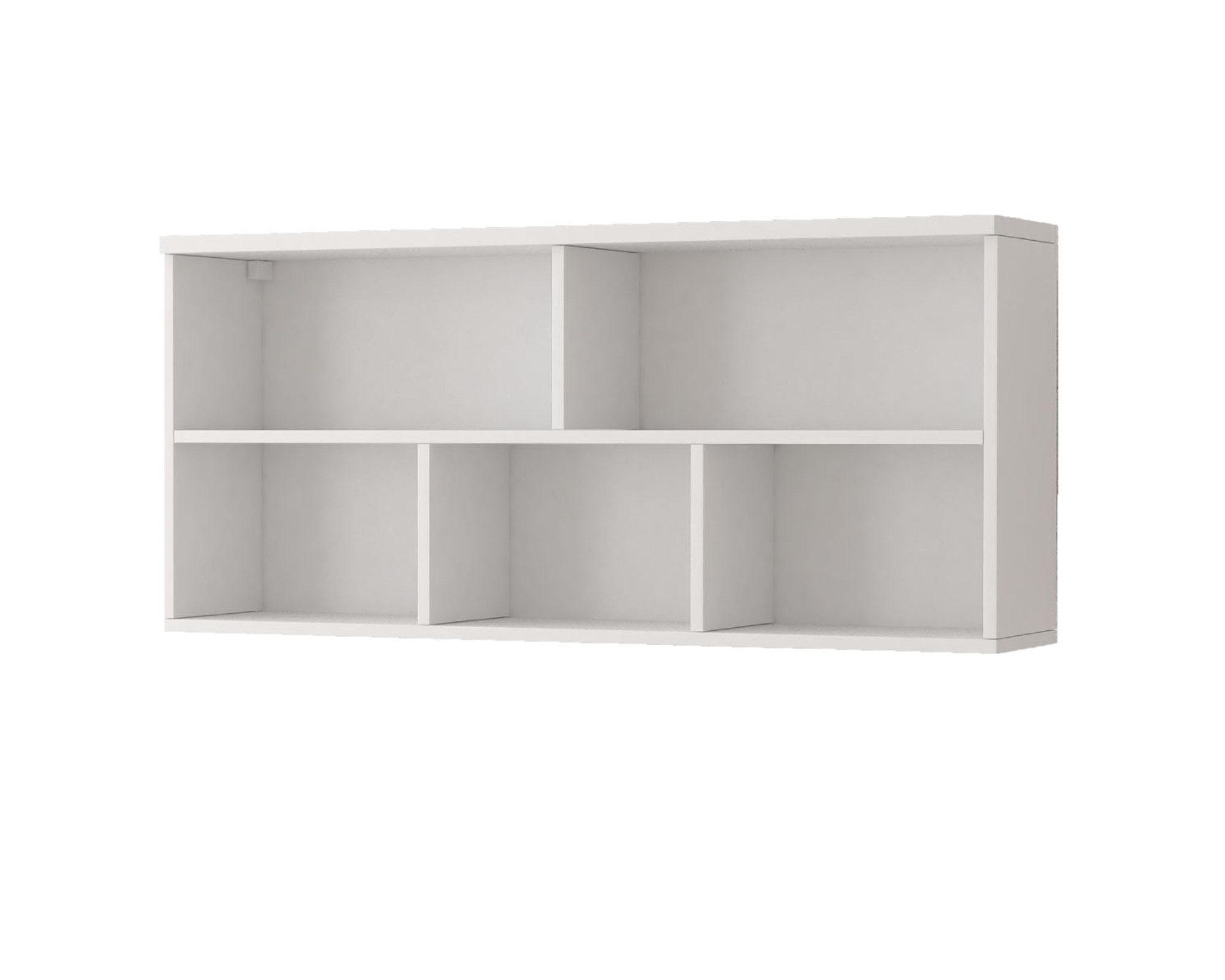Deine Möbel 24 Kinder-Wandregal Weiß 110x55x27 cm
