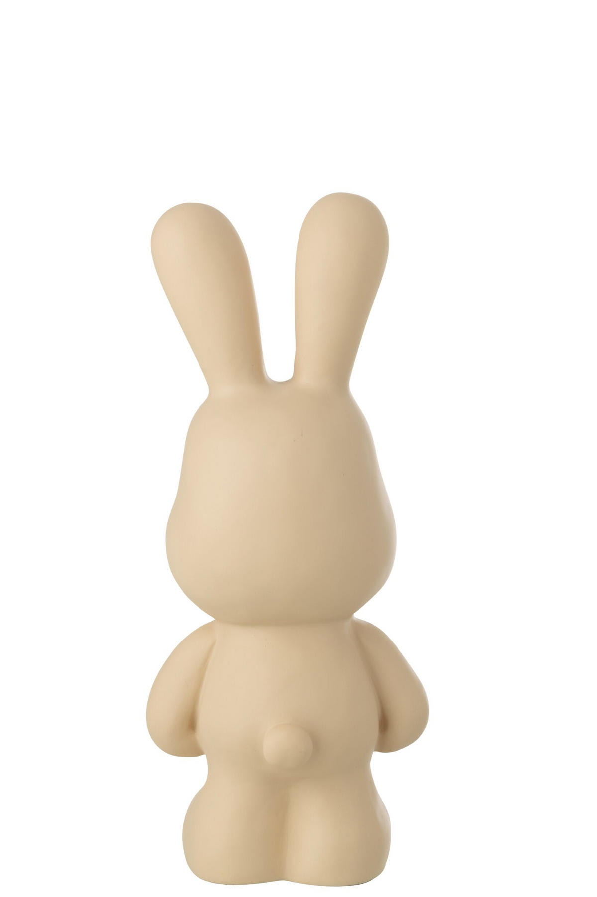 DEKOOBJEKT KANINCHEN FRED - Beige, Glas/Naturmaterialien (17.5/49/20.5cm) - J-Line