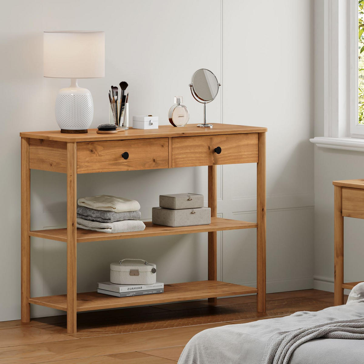 KONSOLENTISCH APOANA Eiche - Eichefarben, Holz (36/110/78cm) - IDIMEX