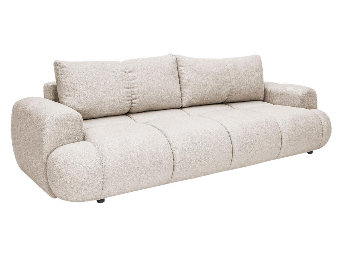 SCHLAFSOFA Mitto - Creme/Schwarz, Holzwerkstoff/Kunststoff (250/85/117cm) - MIRJAN24