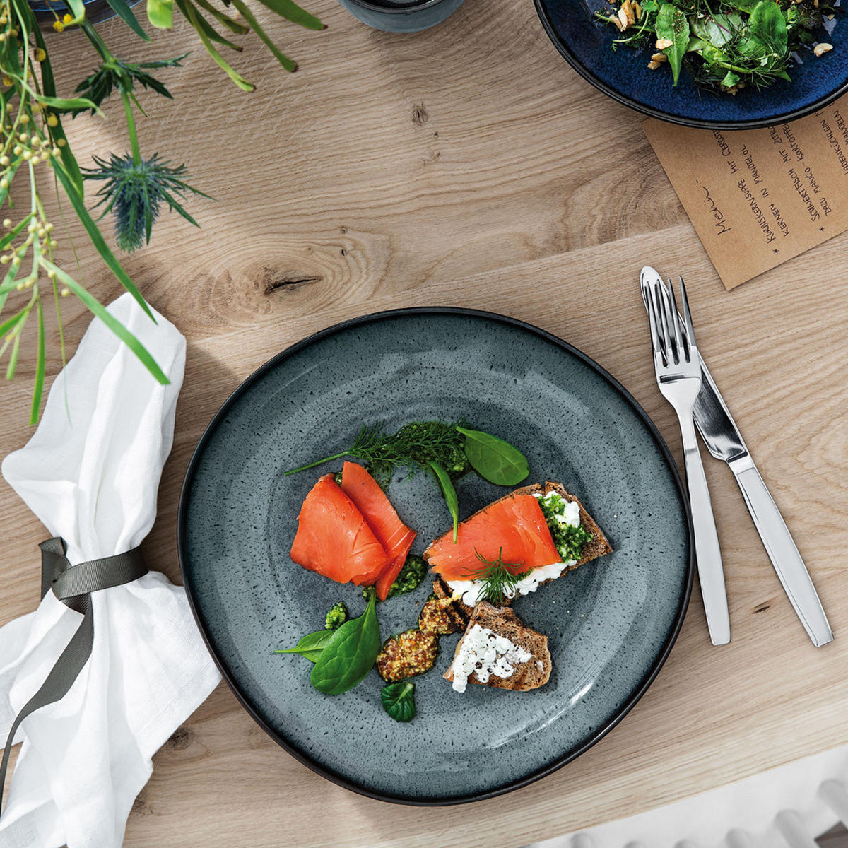 SCHALEN FLACH Lave Gris ø 27 cm 6er Set - Grau, Keramik (27cm) - like.Villeroy & Boch