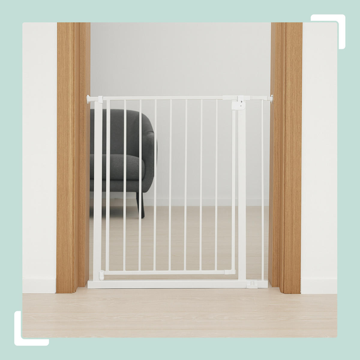 TREPPENSCHUTZGITTER - Weiß, Kunststoff/Metall (87/1cm) - Relaxdays