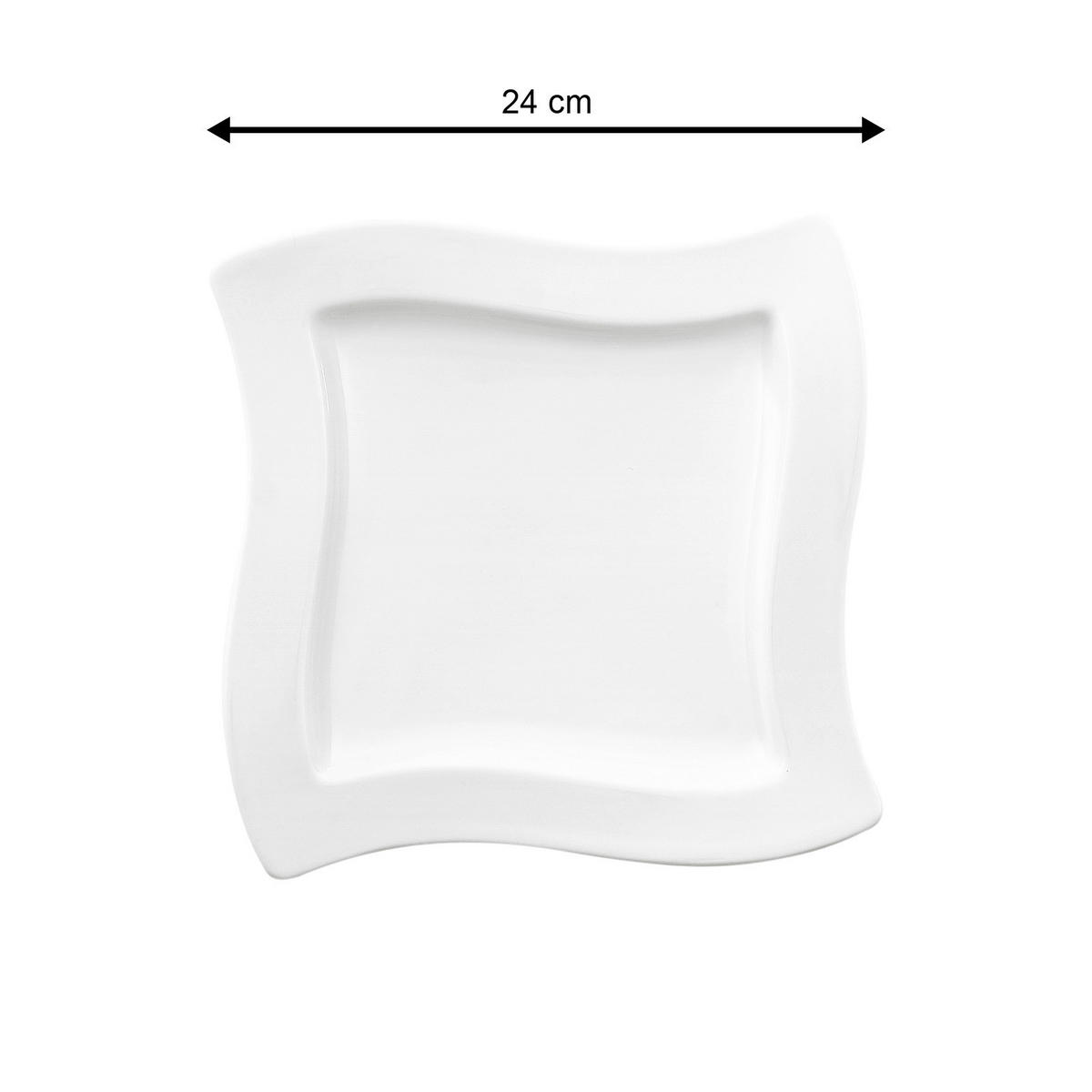 TELLERSET NewWave weiß 12er Set - Weiß, Keramik (1/1/1cm) - Villeroy & Boch