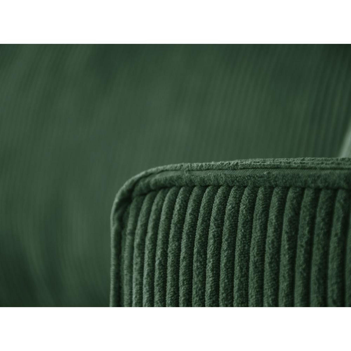 ECKSCHLAFSOFA mit Schlaffunktion Hektor dunkelgrün - Dunkelgrün/Schwarz, Kunststoff/Textil (277/152cm) - Beautysofa