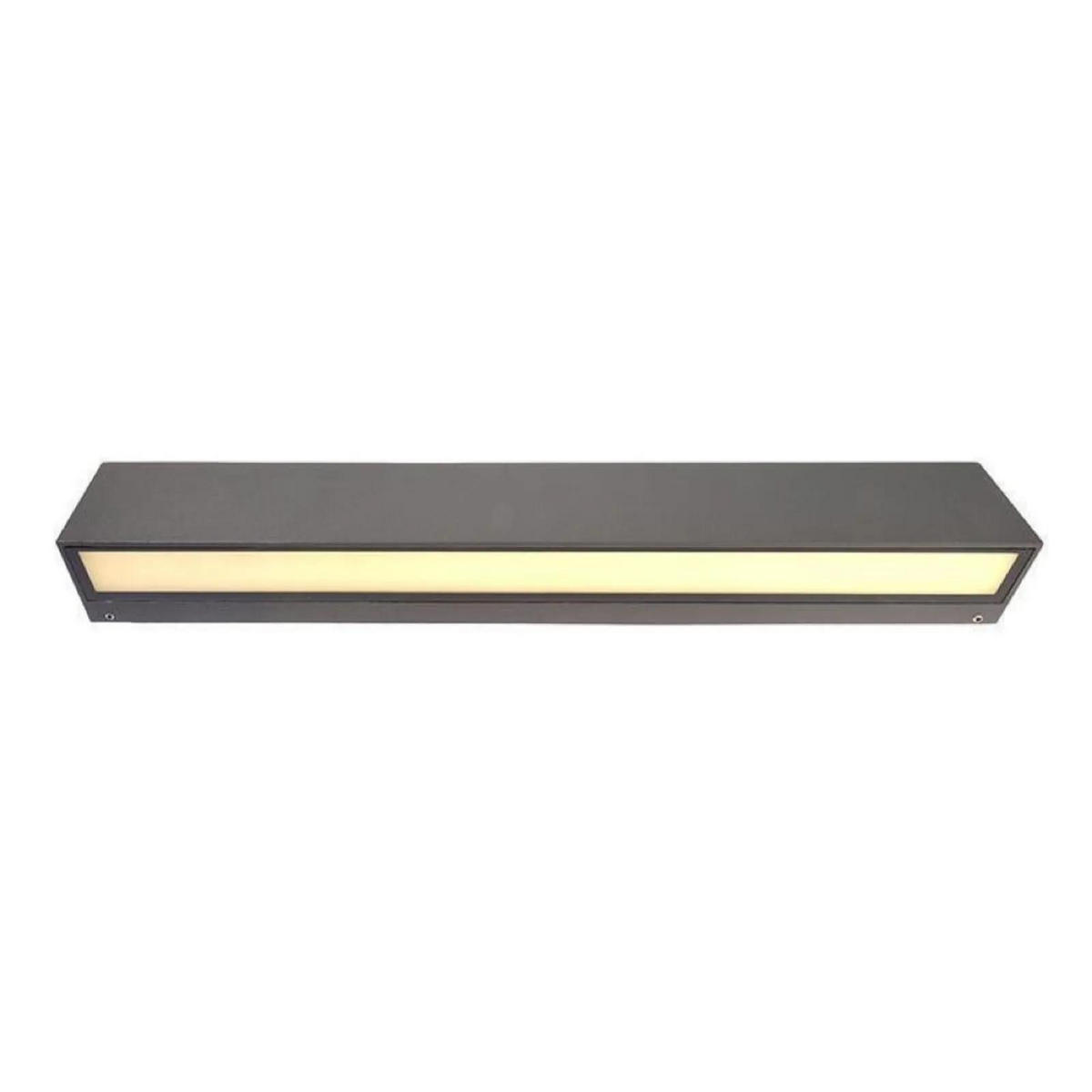WAND- & DECKENLEUCHTE Linear I - Dunkelgrau, Metall (50/6/6cm) - click-licht