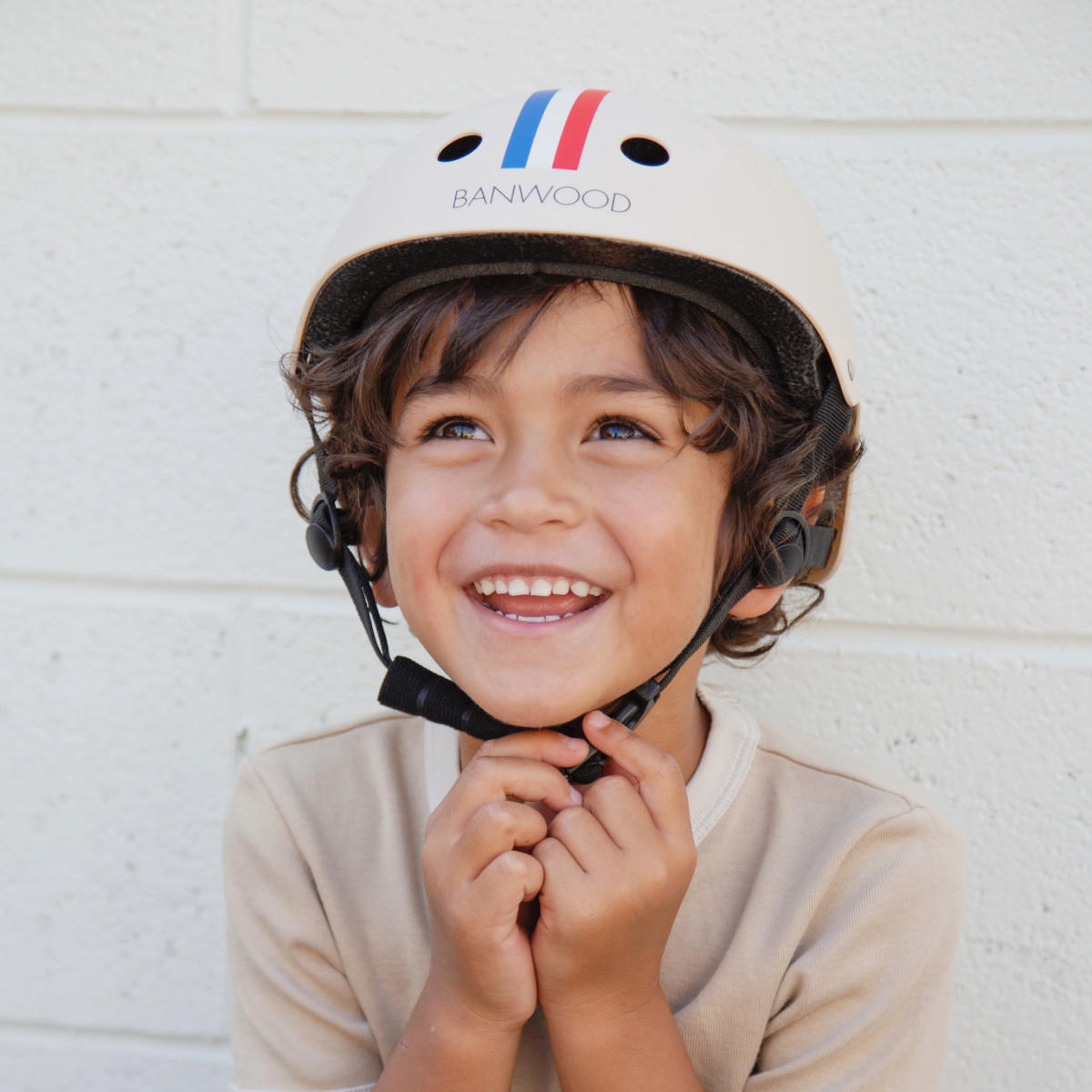 FAHRRADHELM für Kinder 3-7 Jahre, Streifen - Multicolor, Kunststoff (21/24cm) - Banwood