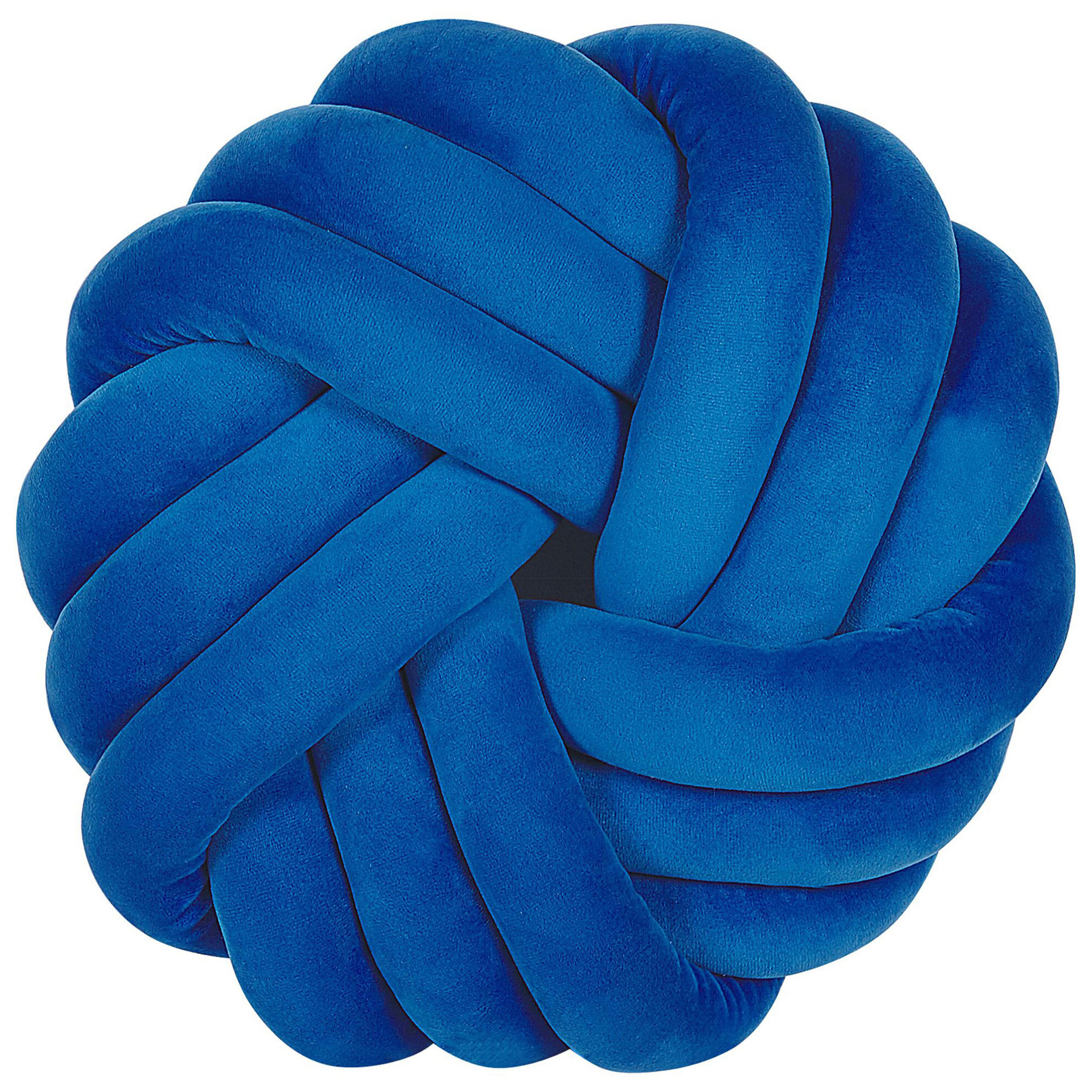 DEKOKISSEN Marineblau 30/30 cm Akola - Dunkelblau, Textil (30/30cm) - Beliani