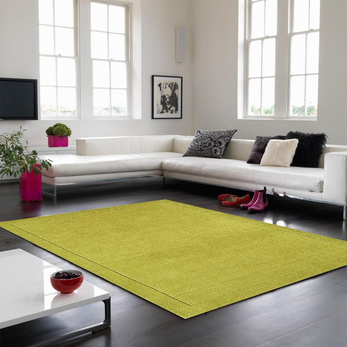 TEPPICH Uni Pure Natural Materials Tufté Candy Grün 160 x 230 cm - Grün, Naturmaterialien (160/230cm) - Novatrend