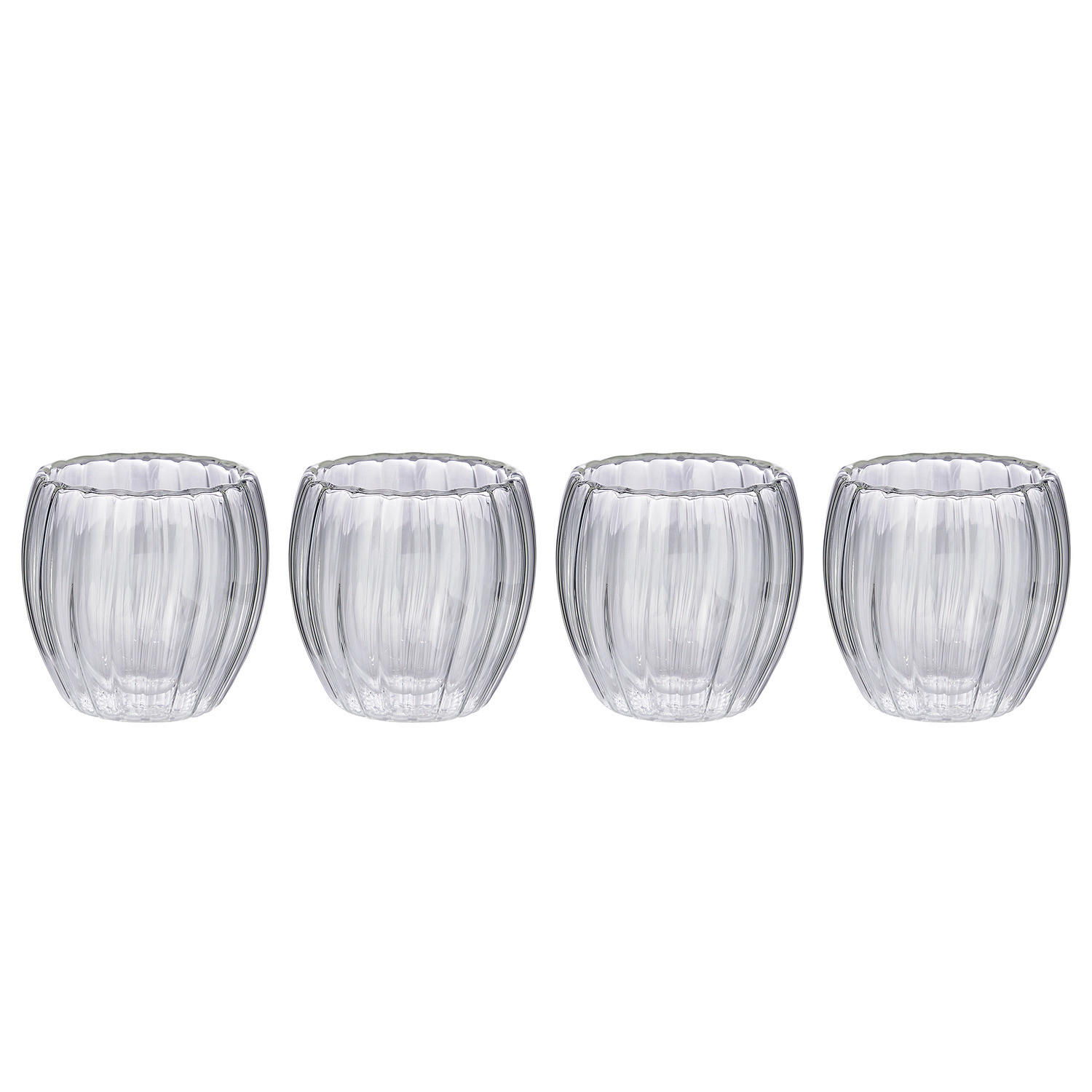 TRINKGLAS (4er Set) Hot & Cold - Transparent, Glas (0.23L) - BUTLERS