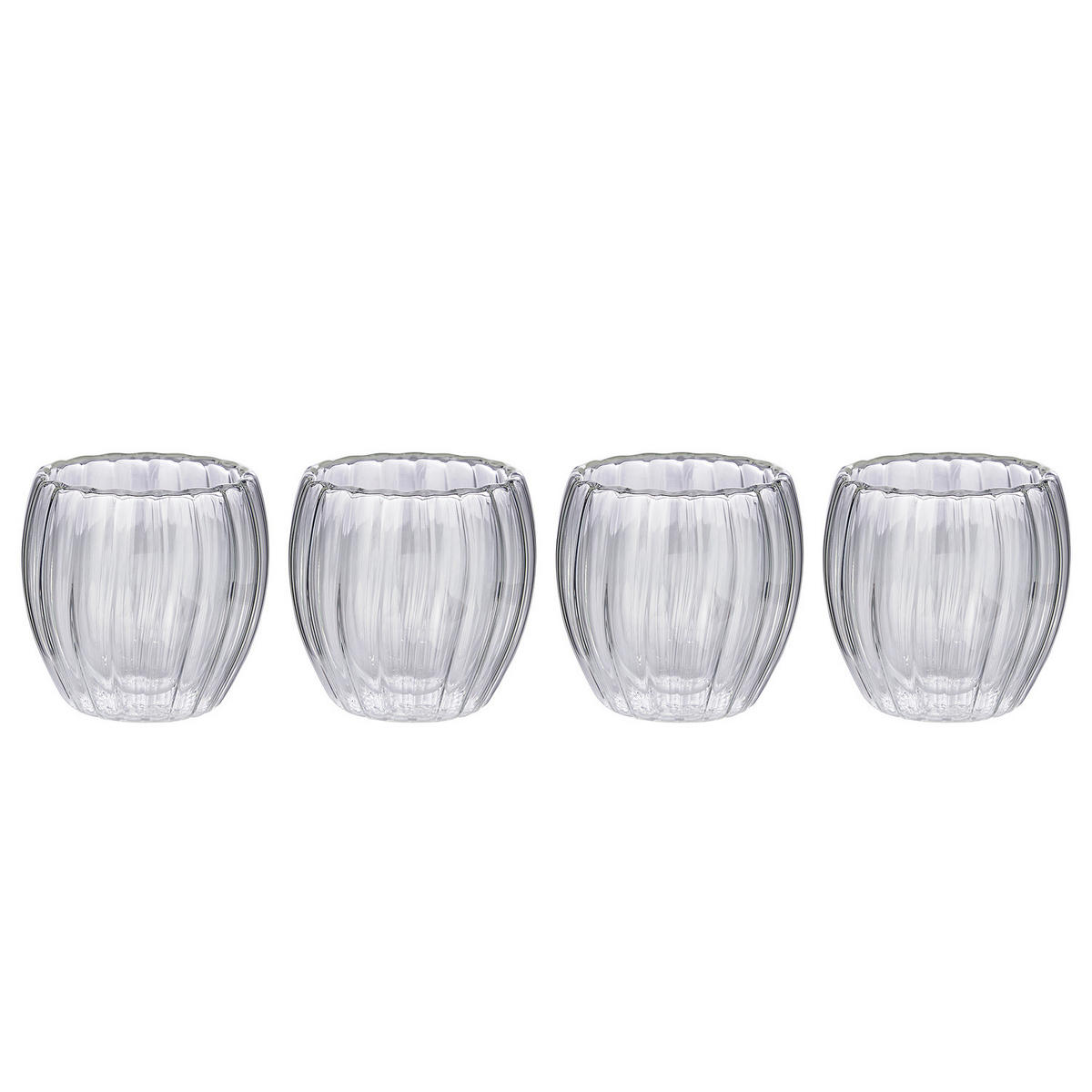 TRINKGLAS (4er Set) Hot & Cold - Transparent, Glas (0.23L) - BUTLERS