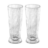 SUPERGLAS Club No. 10 Bierglas transparent 300 ml 2er Set - Transparent, Kunststoff (0.3L) - Koziol